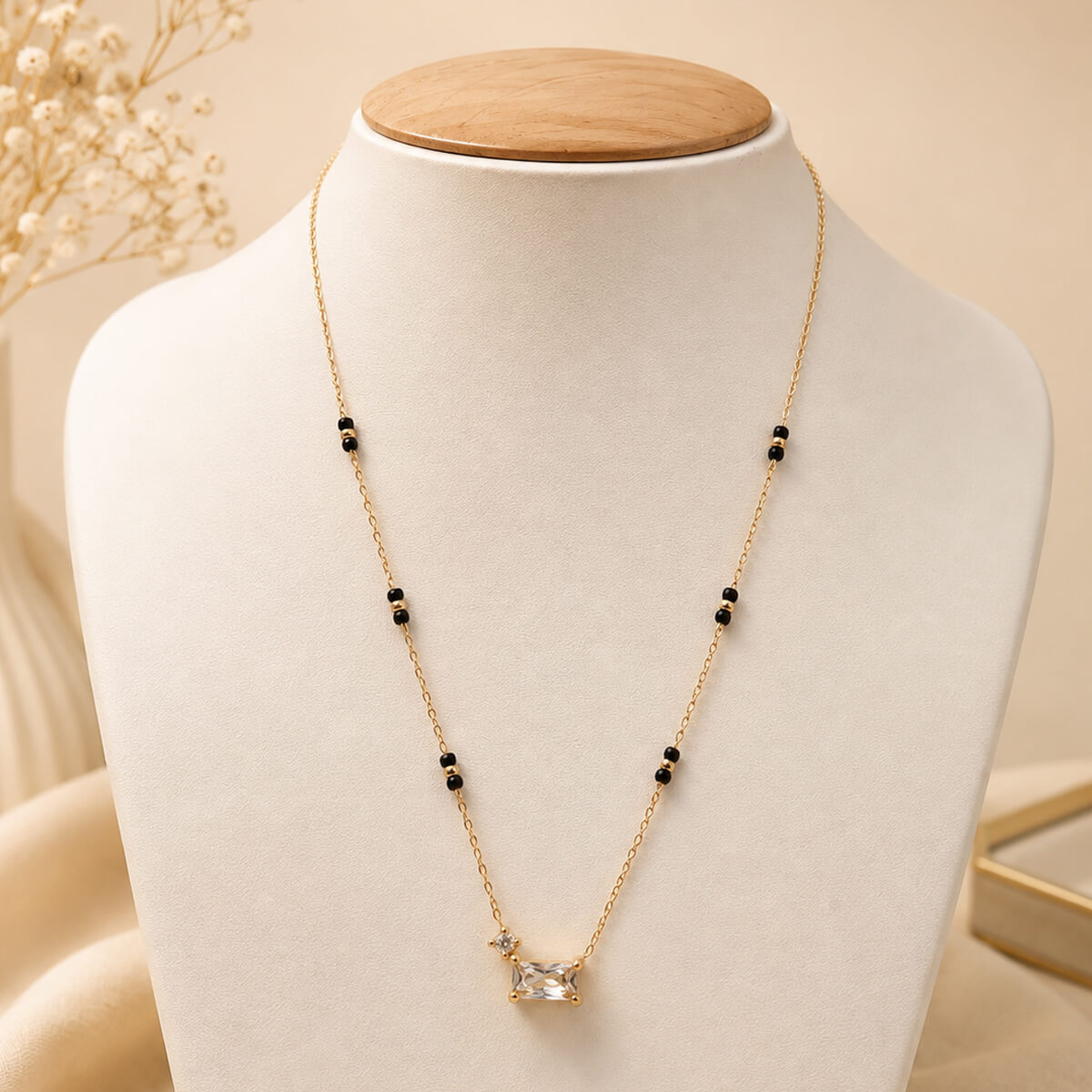 Crystal Drop Mangalsutra - Image 2
