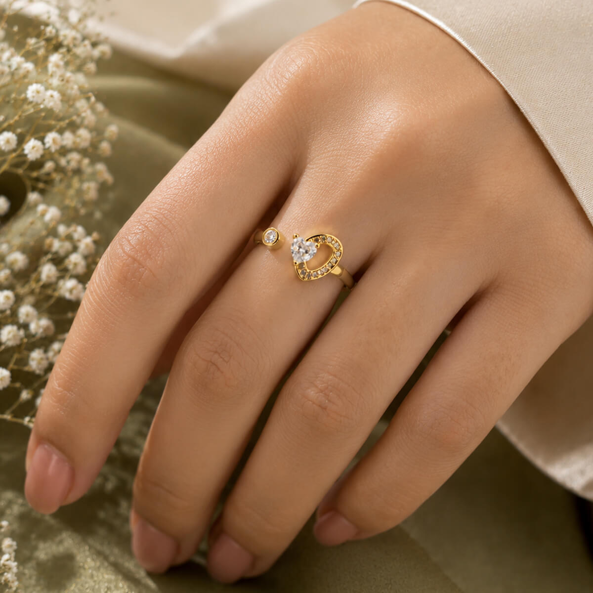 Heartlight Adjustable Ring