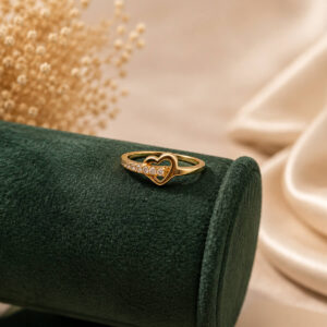 Heartline Crystal Ring