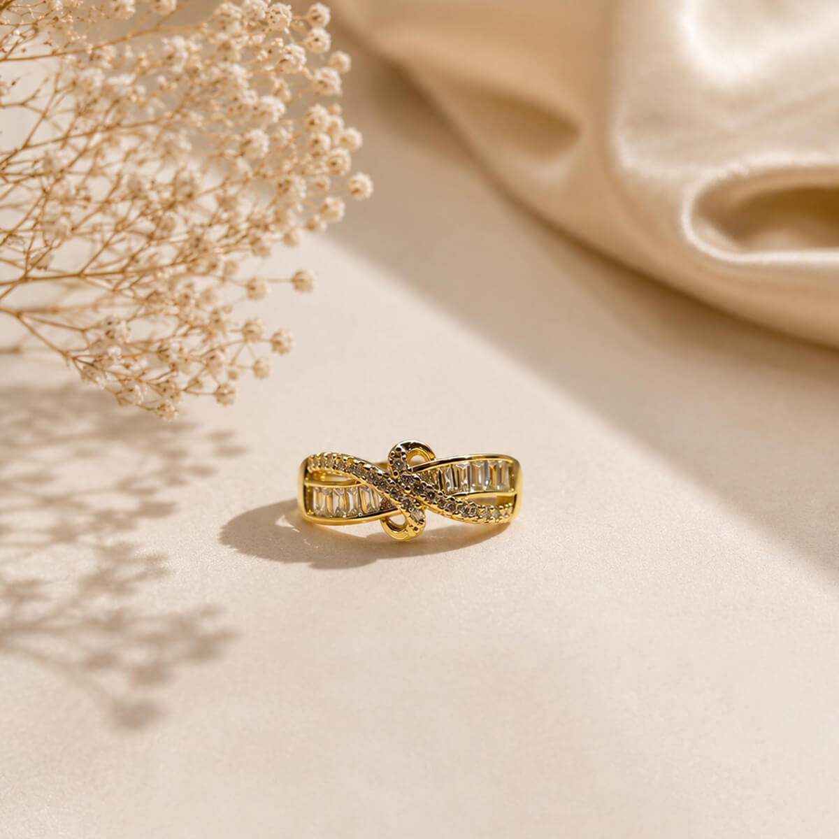 Infinity Knot Adjustable Ring