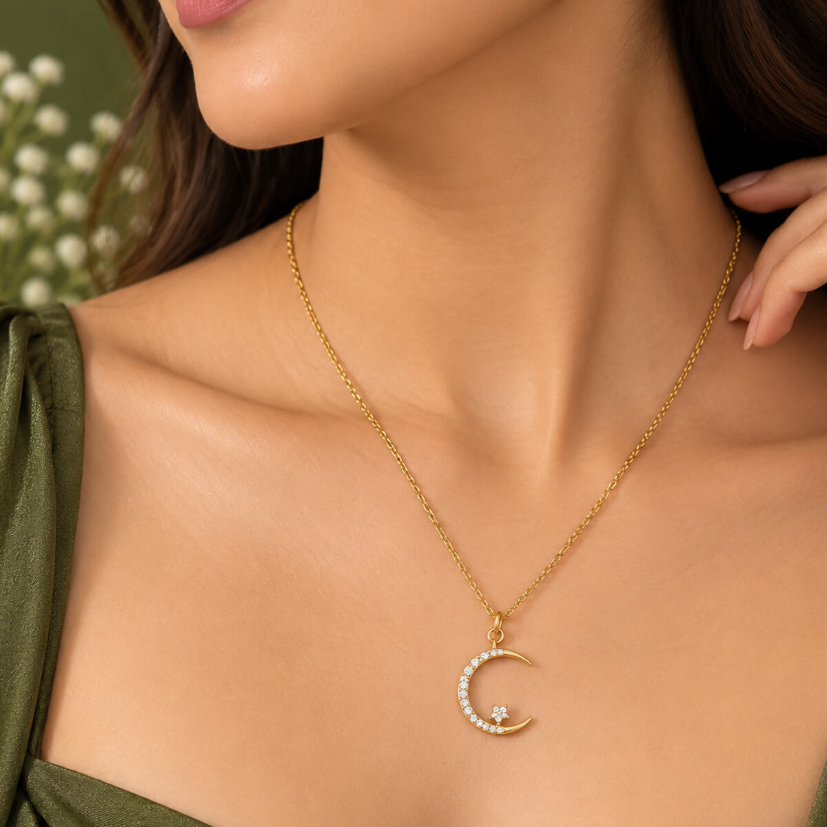 Luna Crescent Necklace