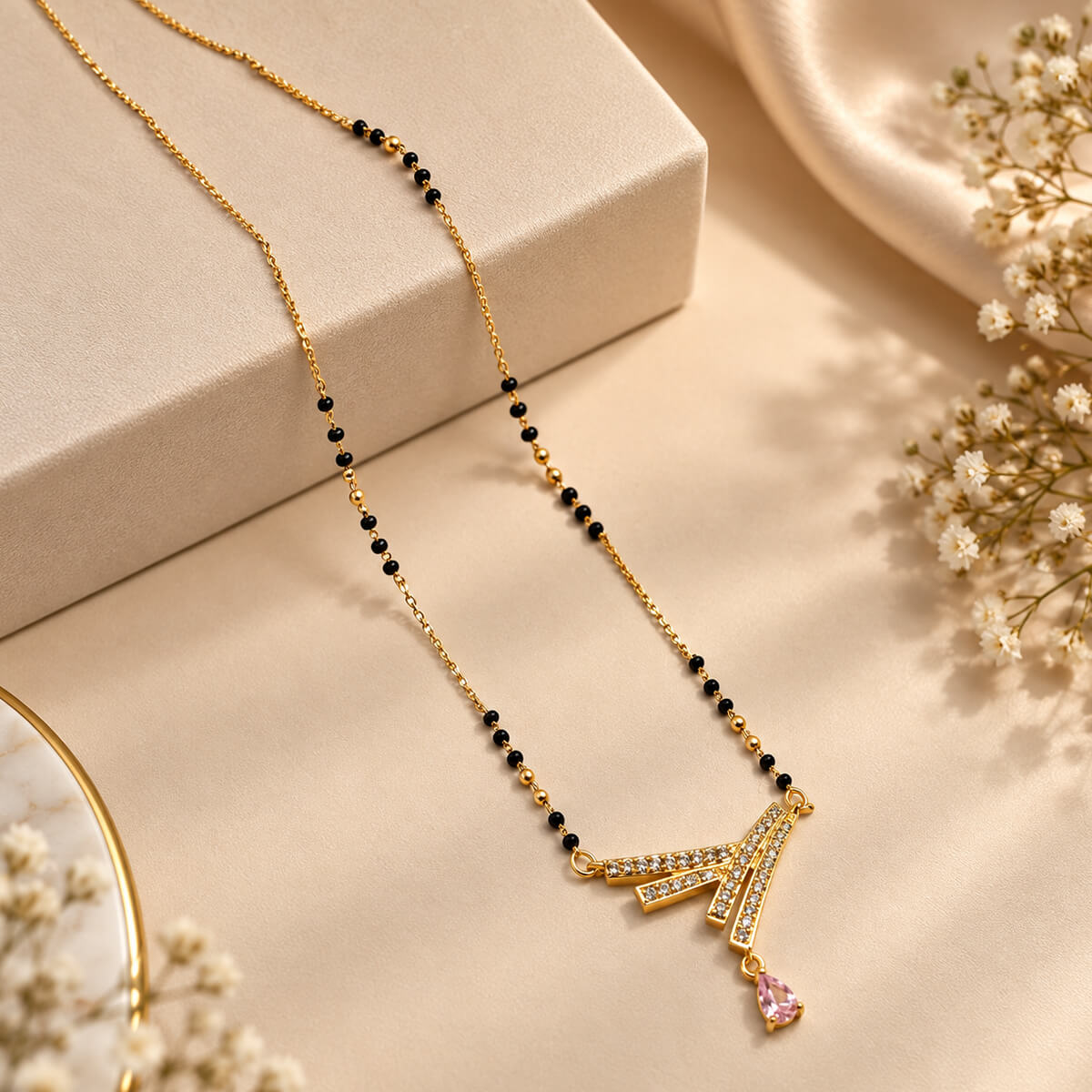 Aurelia Crystal Bow Mangalsutra