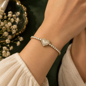 Aurelia Heartline Tennis Bracelet