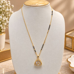 Elara Crystal Fan Mangalsutra