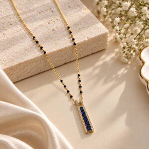 Elara Sapphire Bar Mangalsutra